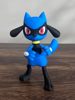 Riolu Pokemon figure, 14 cm height