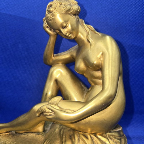 French Bronze Sculpture Falconnet 19th Century like new