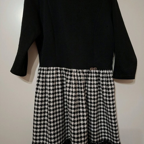 Dress used size M, black and white