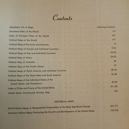 Hammond's World Atlas, 176 pages, Greek