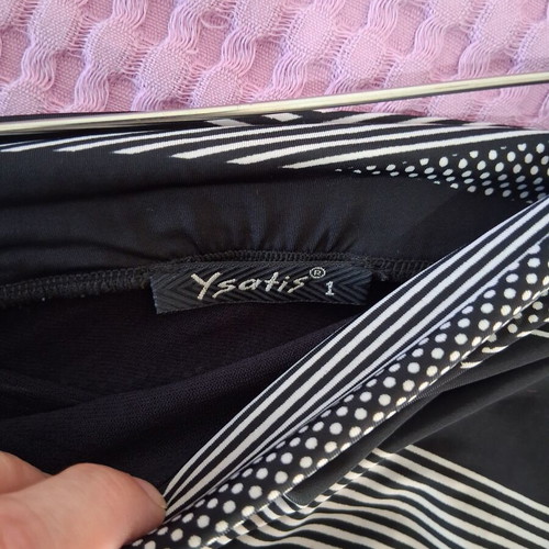 Ysatis Strapless Dress Like New, Black and White, Size S
