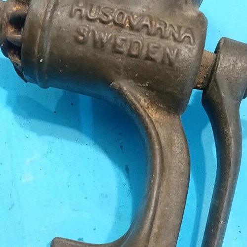 Vintage Husqvarna meat grinder used, manual