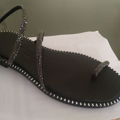 Handmade sandals new, size 38, black