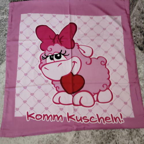 Children's bedding set with pink lamb, like new