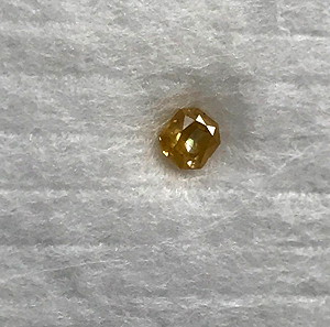Φυσικό κίτρινο διαμάντι 0,10 καράτια με πιστοποιητικό  IGEC