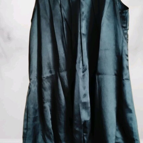 Satin dress black like new, mini/midi, size L