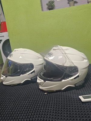 Shoei GT Air 2 helmets used, sizes L and XL with intercom