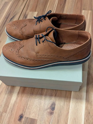 Ανδρικά πουπούτσια μοκασίνια GK Uomo καφέ σαν καινούργια, μέγεθος 43