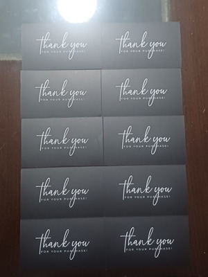 Thank you cards, set of 10