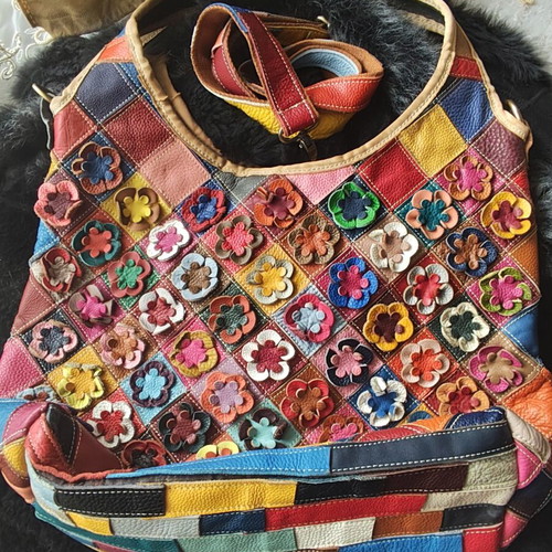 Art Pellearts Niki multicolor leather shoulder bag used