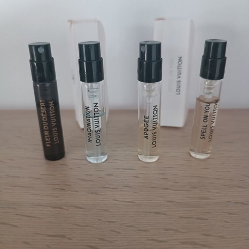 Louis Vuitton perfume set with Fleur du Desert, Spell On You and Apogee