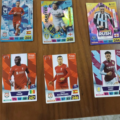 Panini Premier League 2023 cards used, lot of 14