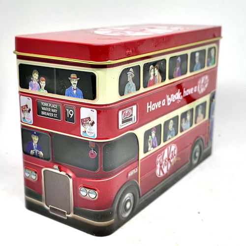 Nestle Kitkat bus tin box like new