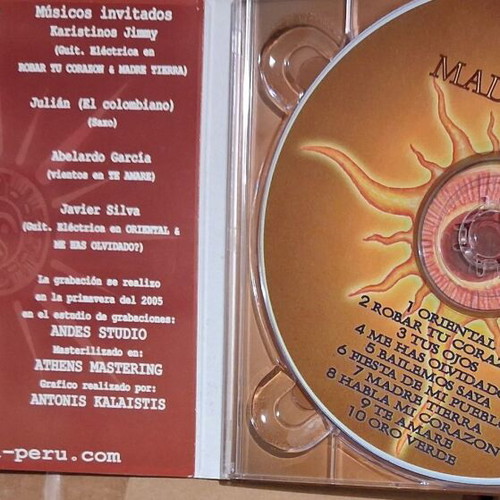 Inti Madre Tierra CD like new, Latin music from Peru