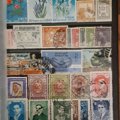 Stamps used from around the world, pack of 12 pages