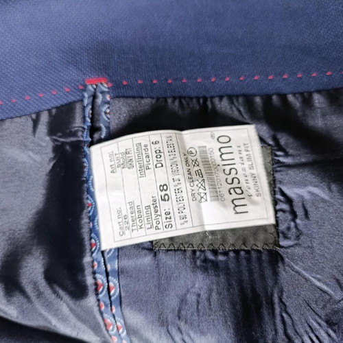 Massimo Dutti men's suit jacket size 58 like new