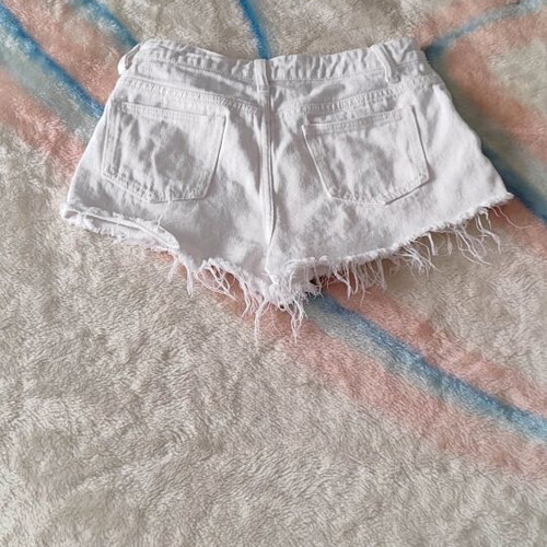 Shein white denim shorts like new, size M 38 10