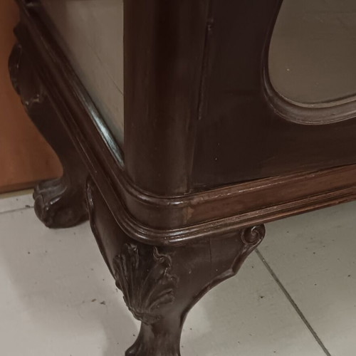 Vintage Showcase Louis XV Style solid wood used
