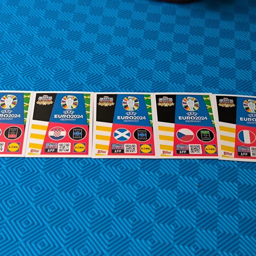 Match Attax cards Captain Škriniar and Top Scorers Giroud/Schick like new