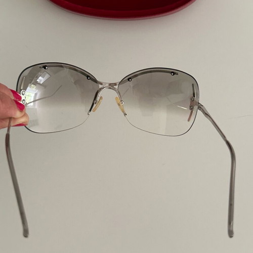 Valentino vintage 90s glasses with strass like new, silver