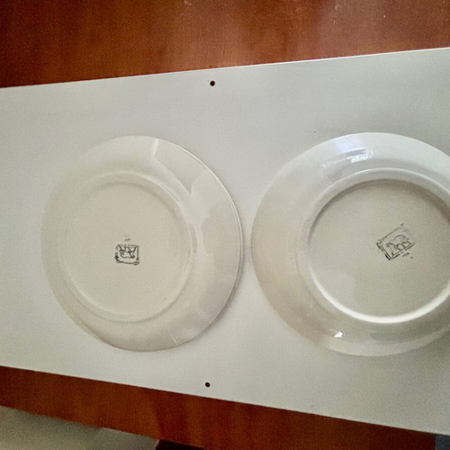 Ceramic plates and round platter like new