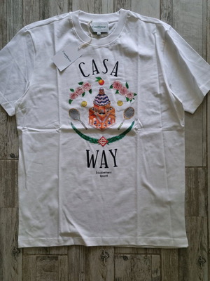 Casablanca ανδρικό T-shirt XXL λευκό