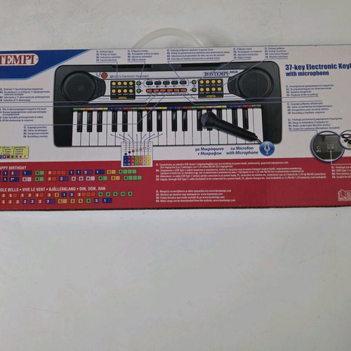 Πιανάκι Bontempi ηλεκτρονικό keyboard με 37 πλήκτρα και μικρόφωνο καινούργιο