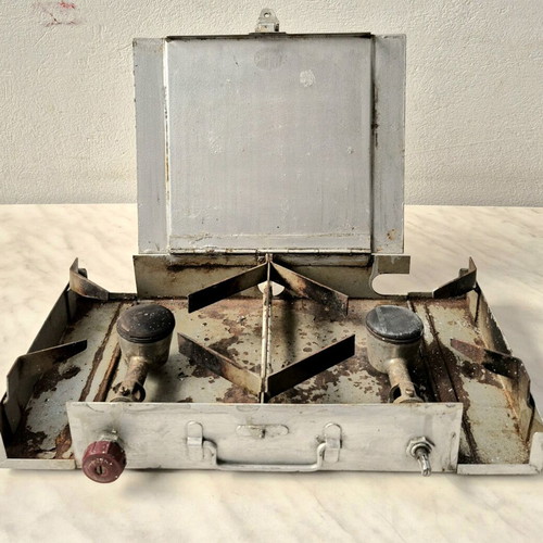 Vintage portable gas stove used, kaminetto
