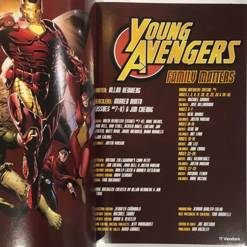 Young Avengers Vol.2 Family Matters Marvel comic book like new