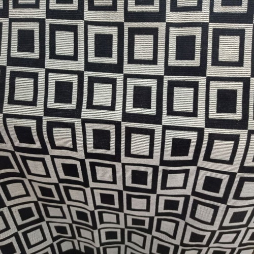 Sofa throw black and white used, rectangular 128x240