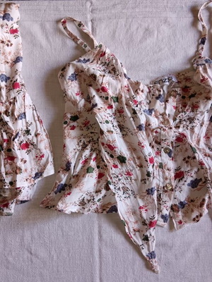 Enzzo set large with top and skirt shorts like new, multicolor