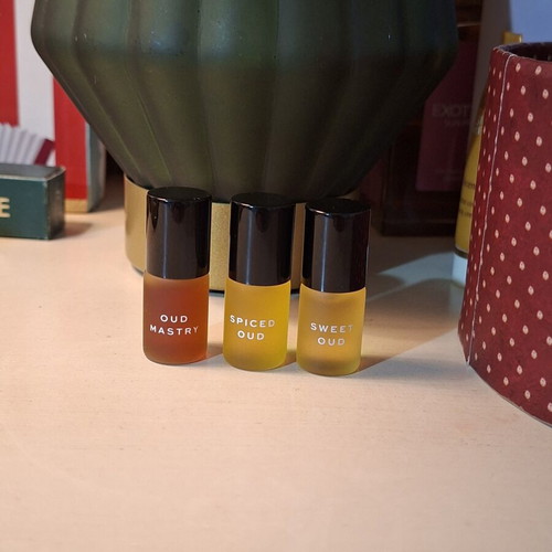 Oud Attar mini perfume oils, 2 ml, spiced and sweet
