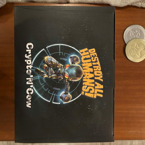 Destroy All Humans Crypto and Cow figure new sealed