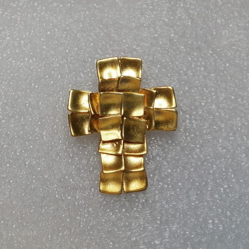 Silver 925 cross gold plated handmade new