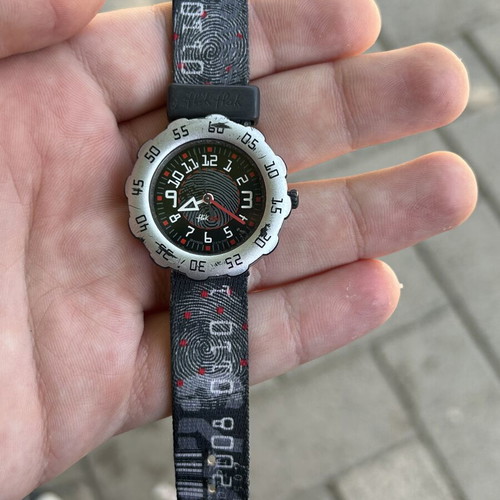 Flik Flak wristwatch used with fingerprint design by Swatch