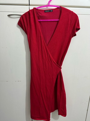 Semizie dress Bershka used, red, size XS