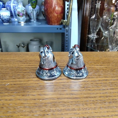 Table decorative bells like new, set of 2, 7x5x5 cm