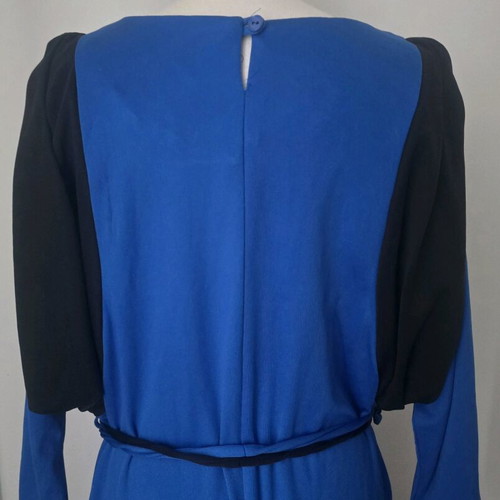 Vintage dress used, blue, size 40, 1980s