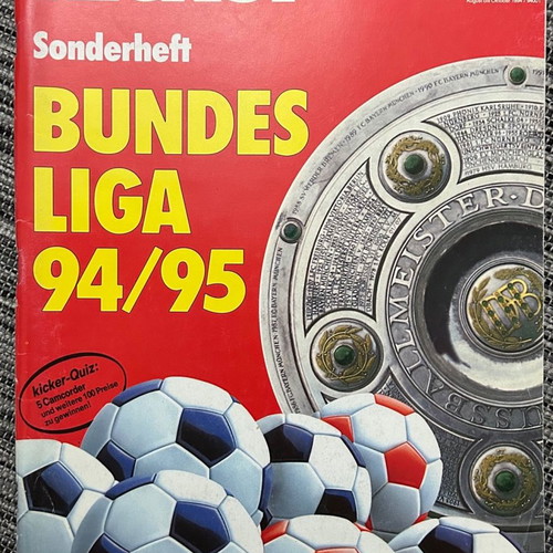 KICKER Annual Almanac 1994-1995 with 208 Pages, Bundesliga