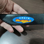 Cretan handmade knife with natural horn handle N3 new