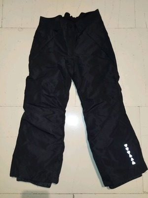 Children's ski salopettes like new, size 110-116, black
