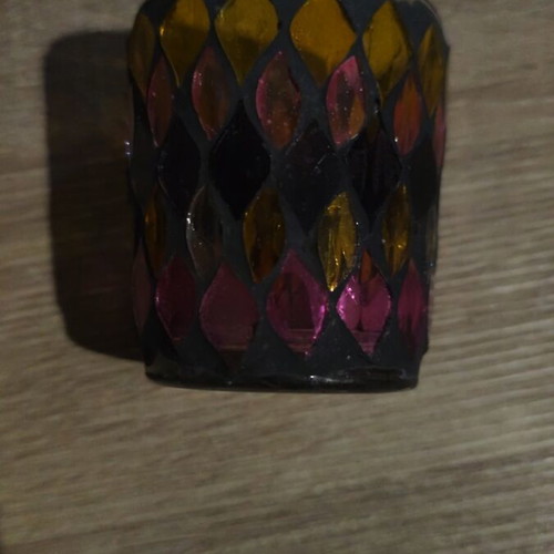 Handmade retro decorative candle holders set of 2