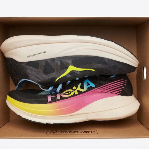 Hoka Rocket X 2 carbon running shoes, size 44.5