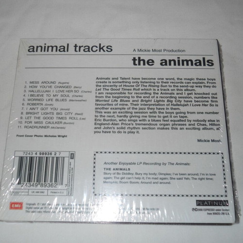 The Animals Animal Tracks CD album sealed, rock