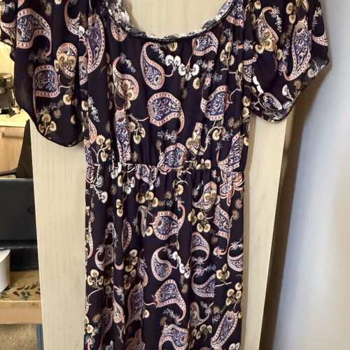 Boho dress like new, black, one size