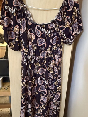 Boho dress like new, black, one size