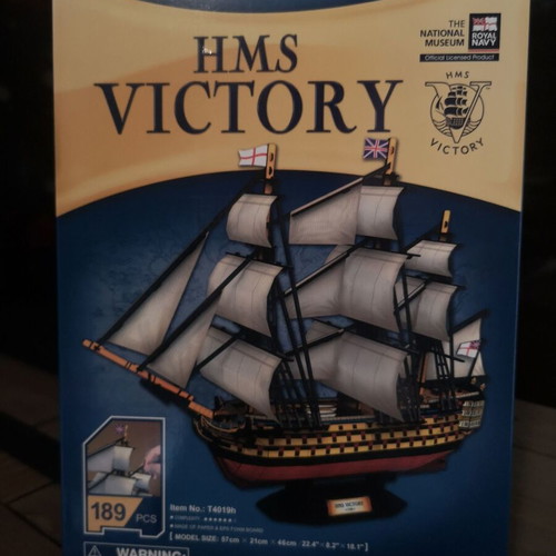 CubicFun 3D Puzzle HMS Victory like new, 189 pieces