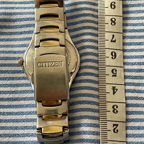 Citizen Eco-Drive wristwatch used, gold and silver