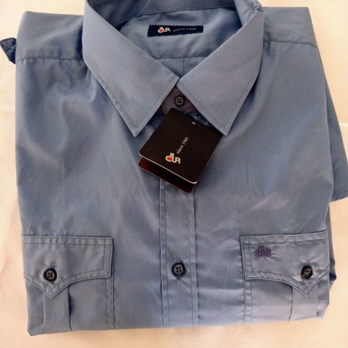 Dur men's shirt XXL navy blue 100% cotton brand new with tags