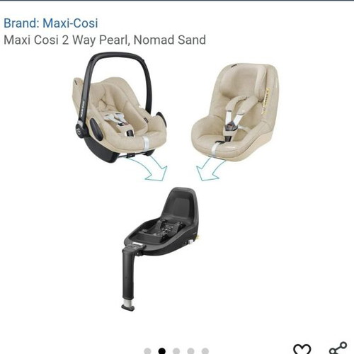 Maxi Cosi Two Way Fix car seat like new, i-Size compatible